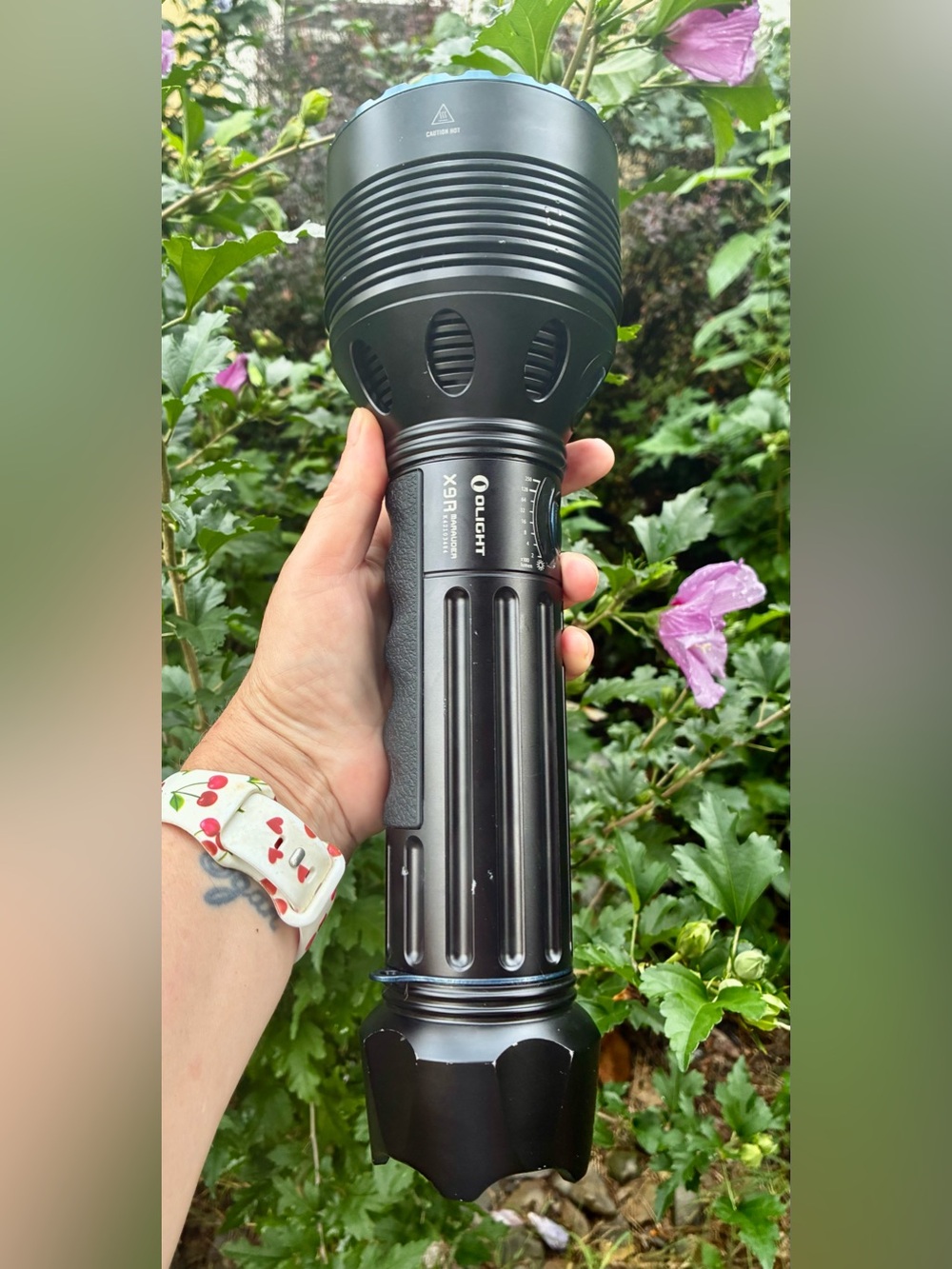 🔦 🔥 Olight MONSTER X9R Marauder Black High-Output Tactical Flashlight 🔦